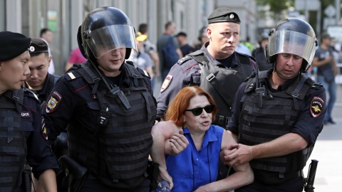 Podczas protestów w Moskwie zatrzymano 1373 osoby