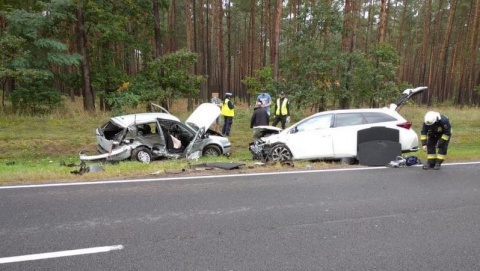 Czterech poszkodowanych w wypadku drogowym w Przyłubiu [zdjęcia]